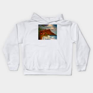 Mystic Cottage by the Sea Kids Hoodie
